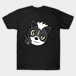 Relaxed Peace Sign Skunk Melville T-Shirt